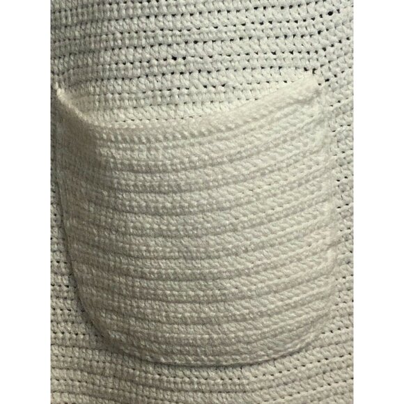 525 America White Button Up Cardigan Sweater 3/4 Sleeve Women's Size Large - Picture 4 of 9